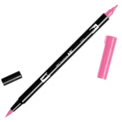 TOMBOW ABT ROTULADOR 743 DOBLE PUNTA PINCEL Y PUNTA FINA 0,8MM COLOR 743 ROSA CALIENTE