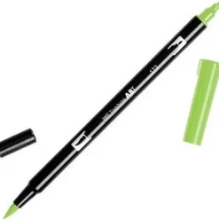 TOMBOW ABT ROTULADOR 173 DOBLE PUNTA PINCEL Y PUNTA FINA 0,8MM COLOR 173 VERDE SAUCE LLORÓN