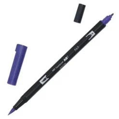TOMBOW ABT ROTULADOR 565 DOBLE PUNTA PINCEL Y PUNTA FINA 0,8MM COLOR 565 AZUL PROFUNDO