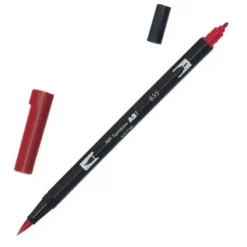 TOMBOW ABT ROTULADOR 885 DOBLE PUNTA PINCEL Y PUNTA FINA 0,8MM COLOR 885 ROJO TEMPLADO