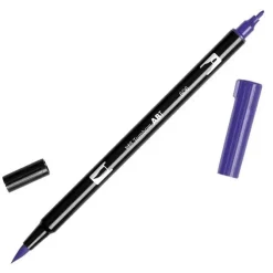 TOMBOW ABT ROTULADOR 606 DOBLE PUNTA PINCEL Y PUNTA FINA 0,8MM COLOR 606 VIOLETA