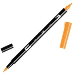 TOMBOW ABT ROTULADOR 933 DOBLE PUNTA PINCEL Y PUNTA FINA 0,8MM COLOR 933 NARANJATOMBOW