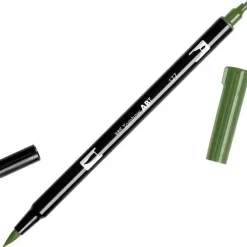 TOMBOW ABT ROTULADOR 177 DOBLE PUNTA PINCEL Y PUNTA FINA 0,8MM COLOR 177 VERDE JADE OSCURO