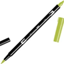 TOMBOW ABT ROTULADOR 126 DOBLE PUNTA PINCEL Y PUNTA FINA 0,8MM COLOR 126 VERDE OLIVA CLARO