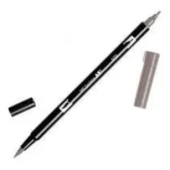 TOMBOW ABT ROTULADOR N79 DOBLE PUNTA PINCEL Y PUNTA FINA 0,8MM COLOR N79 GRIS TEMPLADO 2