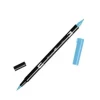 TOMBOW ROTULADOR 443 DOBLE PUNTA PINCEL Y PUNTA FINA 0,8MM COLOR 443 AZUL TURQUESA