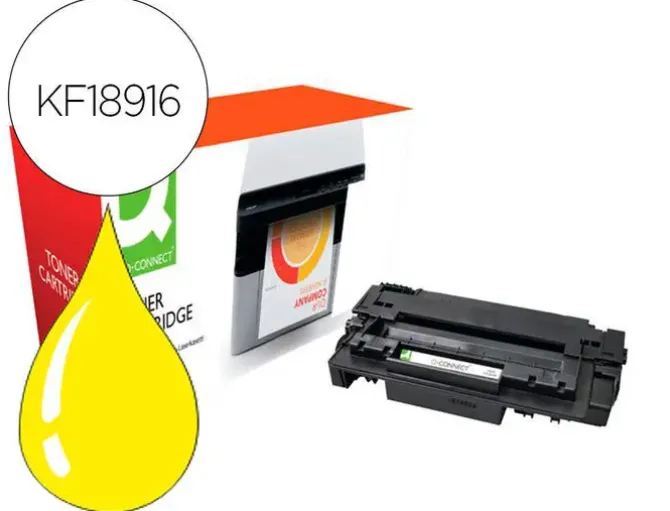 TONER COMPATIBLE Q-CONNECT CANON LBP710Y I-SENSYS LBP-710 / 712 AMARILLO 10000 PAGINAS