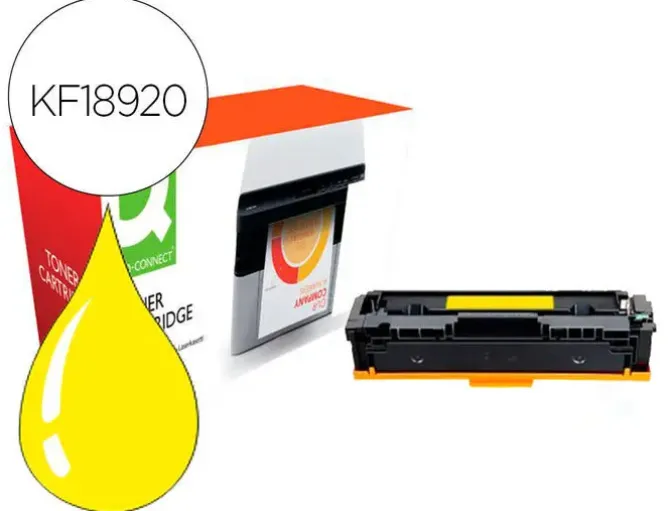 TONER COMPATIBLE Q-CONNECT CANON LBP611Y I-SENSYS LBP610 AMARILLO ALTO RENDIMIENTO 2200 PAGINAS