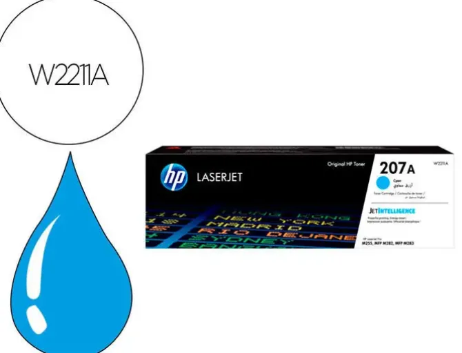 TONER HP 207A HP LASERJET PRO M255DW / M255NW / M282NW / M283FDN CIAN 1250 PAGINAS