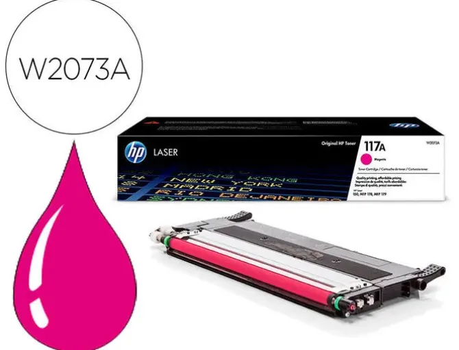 TONER HP 117A LASER COLOR 150A / 150NW / 178NW / 178NWG / 179FNW MAGENTA 700 PAGINAS