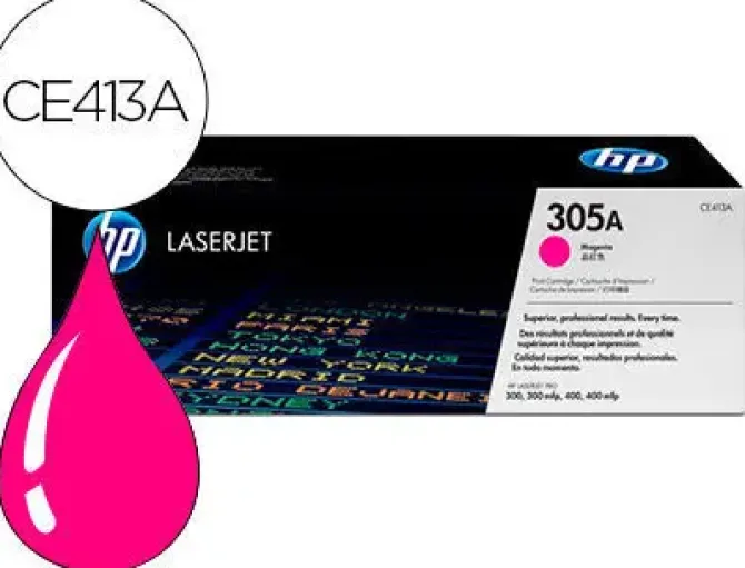 TONER HP 305A LASERJET M351/M451/M375/M475 MAGENTA 2600 PAG