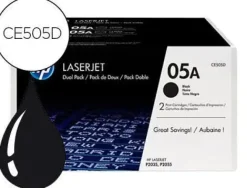 TONER HP 05A LASERJET P2033 / 2035 / 2036 / 2037 / 2054 / 2055 / 2056 / 2057 NEGRO PACK DE 2 UNIDADES 2.300 PAG