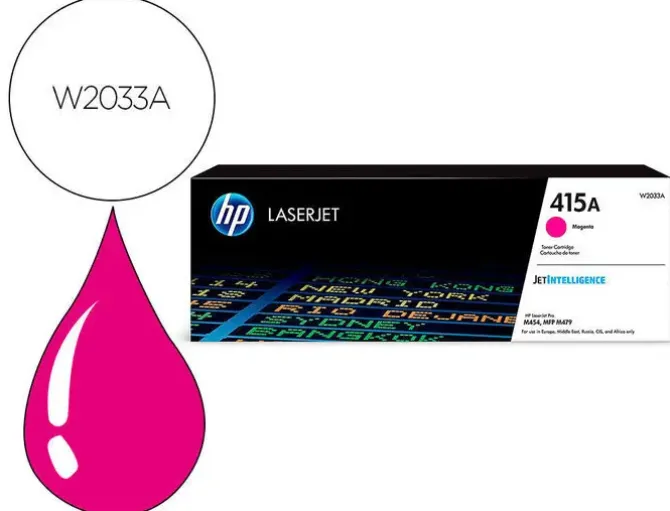 TONER HP 415A PARA HP COLOR LASERJET PRO M454 MFP M479 MAGENTA 2100P
