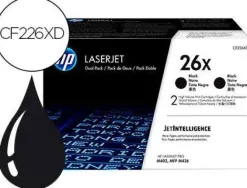 TONER HP LASERJET PRO 26X M402 MFP M426 NEGRO PACK DE 2 UNIDADES 9000 PAGINAS