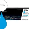 TONER HP 207X COLOR LASERJET PRO M282NW / M283FDN / M283FDW CIAN 2.450 PAGINAS