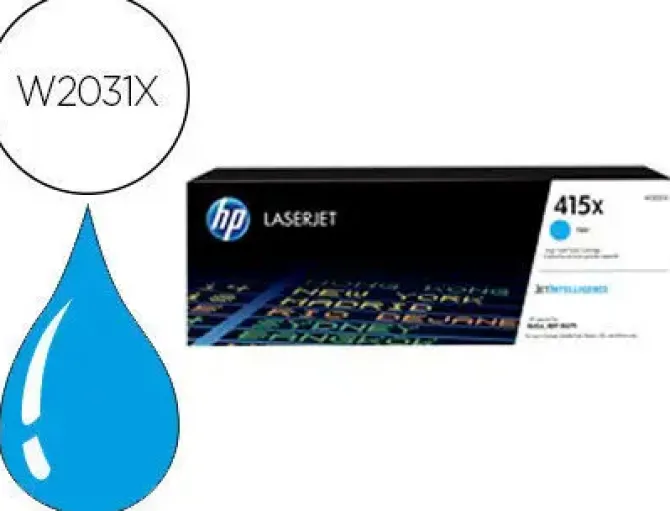 TONER HP 415X LASER COLOR M454 / MFP M479 CIAN 6000 PAGINAS