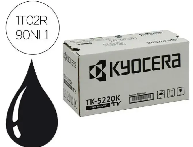 TONER KYOCERA MITA TK-5220K NEGRO ECOSYS M5521CDW, ECOSYS M5521CDN 1200 PAG