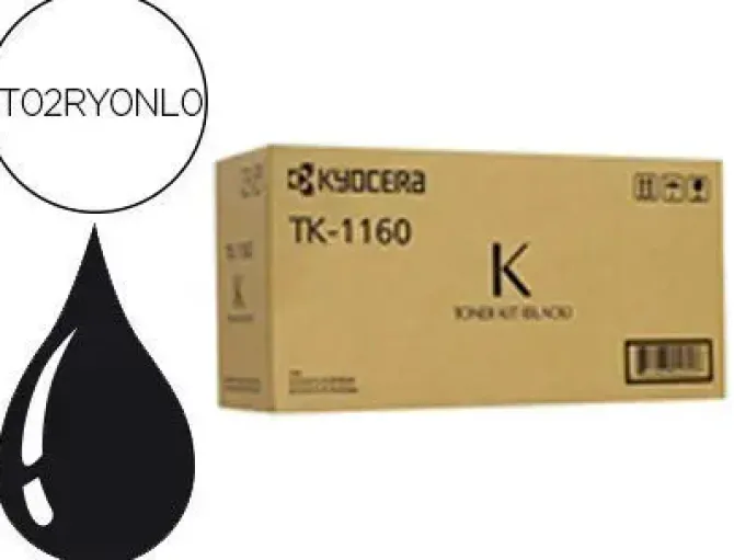 TONER KYOCERA TK-1160 ECOSYS P2040DN NEGRO 7200 PAGINAS