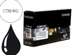 TONER LASER LEXMARK C736H1KG 12000 PAGINAS