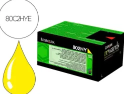 TONER LASER LEXMARK 80C2HYE AMARILLO 3000 PAGINAS