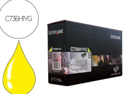 TONER LASER LEXMARK C736H1YG AMARILLO 10000 PAGINAS