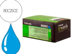 TONER LASER LEXMARK 80C2SCE CIAN 2000 PAGINAS