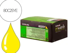 TONER LASER LEXMARK 80C2SYE AMARILLO 2000 PAGINAS