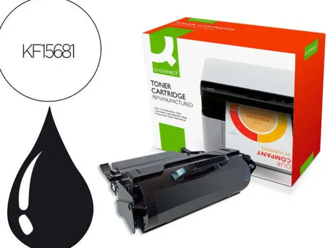 TONER Q-CONNECT COMPATIBLE LEXMARK T650 NEGRO 25.000 PAG