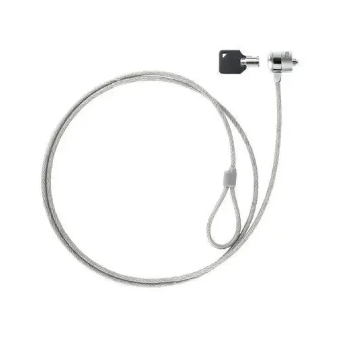 TOOQ CABLE DE SEGURIDAD UNIVERSAL CON LLAVE PARA PORTATILES - ACERO 4.5MM - LONGITUD 1.50M
