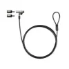 TOOQ CABLE SEGURIDAD NANO 2.5X6MM LLAVE PARA PORTATILES - COLOR GRIS