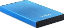 TOOQ CARCASA EXTERNA HDD/SDD 2.5 HASTA 9,5MM SATA USB 3.0 - COLOR AZUL