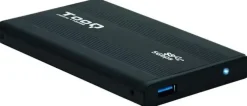 TOOQ CARCASA EXTERNA HDD/SDD 2.5 HASTA 9,5MM SATA USB 3.0 - COLOR NEGRO