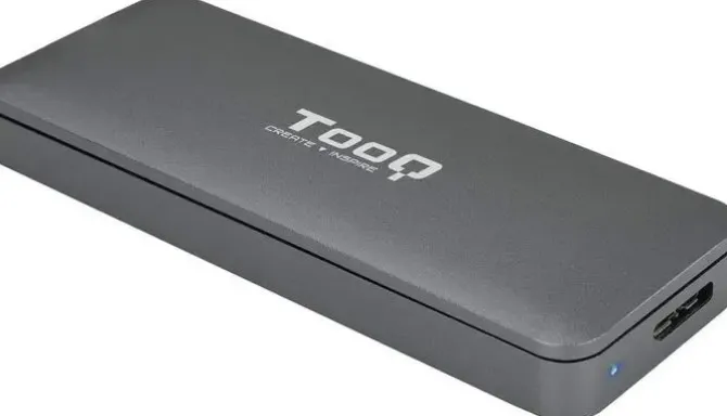 TOOQ CARCASA EXTERNA SSD M2 NGFF USB-C - COLOR GRIS