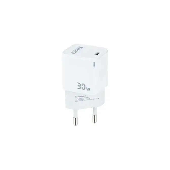 TOOQ CARGADOR DE PARED GAN USB-C/PD 30W - COLOR BLANCO
