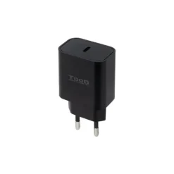 TOOQ CARGADOR DE PARED 1X USB-C/PD 20W - COLOR NEGRO