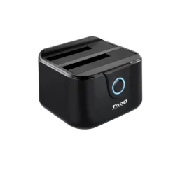 TOOQ DOCKING STATION USB 3.0 - HDD/SSD 2.5, 3.5 SATA I,II,III - BOTON DE CLONACION - COPIA DE SEGURIDAD - COLOR NEGRO