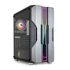 TOOQ NIGHTCITY CAJA SEMITORRE GAMING EATX/ATX/MICRO-ATX/MINI-ITX - PANEL LATERAL CRISTAL TEMPLADO - TAMAÑO DISCO SOPORTADO 3.5, 2.5 - USB3.0, 2.0, AUDIO HD - 2 VENTILADORES 120MM ARGB INCLUIDOS - SOPO