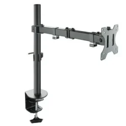 TOOQ SOPORTE DE MESA CON BRAZO ARTICULADO PARA MONITOR DE 13-32 - GIRATORIO E INCLINABLE - GESTION DE CABLES - PESO MAX 8KG - VESA 100X100MM - COLOR NEGRO