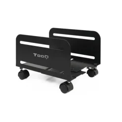 TOOQ SOPORTE DE SUELO CON RUEDAS PARA CPU DE 119-209MM DE ANCHO - PESO MAX 10KG - COLOR NEGRO