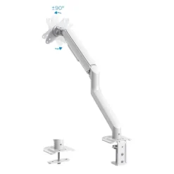 TOOQ SOPORTE MESA PANTALLAS GIRATORIO INCLINACION 1 BRAZO 17-32 - COLOR BLANCO