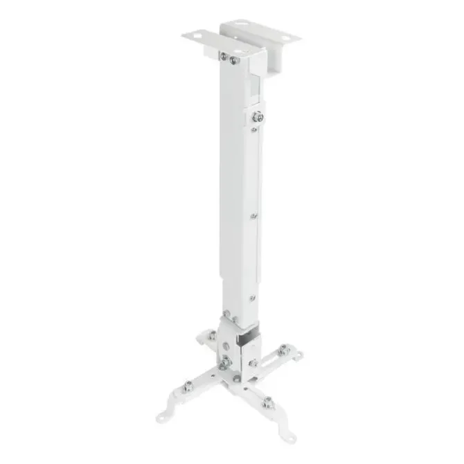 TOOQ SOPORTE UNIVERSAL DE TECHO PARA PROYECTOR - INCLINABLE Y GIRATORIO - PESO MAX 20KG - COLOR BLANCO
