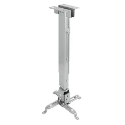 TOOQ SOPORTE UNIVERSAL DE TECHO PARA PROYECTOR - INCLINABLE Y GIRATORIO - PESO MAX 20KG - COLOR PLATA
