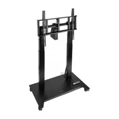 TOOQ UROS SOPORTE DE SUELO CON RUEDAS ELECTRICO PARA PANTALLAS DE 52-84 - REGULACION ELECTRICA DE ALTURA E INCLINACION - PESO MAX 100KG - VESA MAX 600X500 - COLOR NEGRO