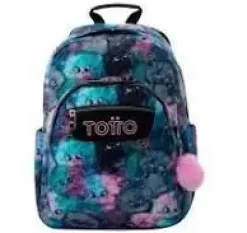 TOTTO MOCHILA ACUARELES GATOS ADAPTABLE A CARRO MA04ECO021-2426N COLOR 6YV