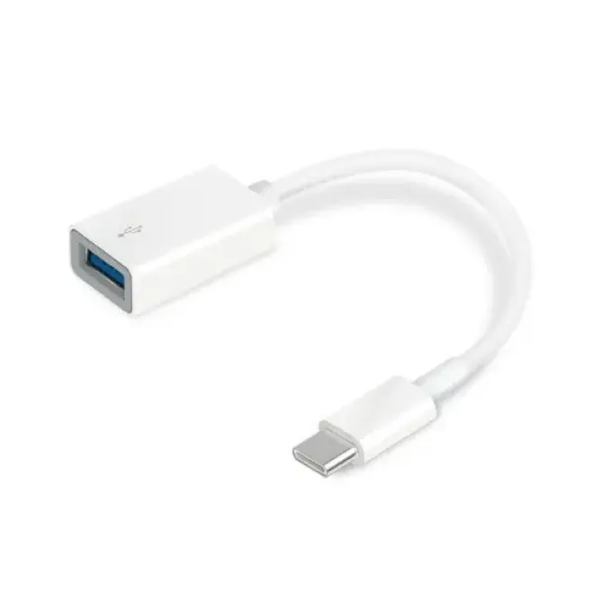 TP-LINK ADAPTADOR SUPER RAPIDO DE USB-C 3.0 A USB-A - SOPORTA OTG - COLOR BLANCO