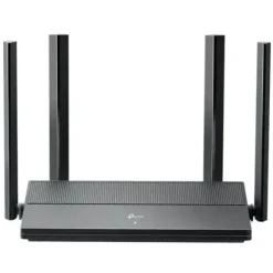 TP-LINK EX141 ROUTER INALAMBRICO AX1500 WIFI 6 DUAL BAND - 4 PUERTOS RJ-45 - MU-MIMO - WPA3 - 4 ANTENAS EXTERIORES - COLOR NEGRO