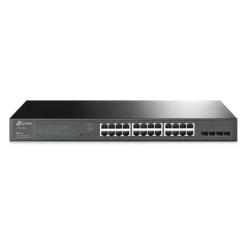 TP-LINK OMADA SWITCH SMART GIGABIT JETSTREAM - 24 PUERTOS POE+ - 4 RANURAS SFP - MONTAJE EN RACK