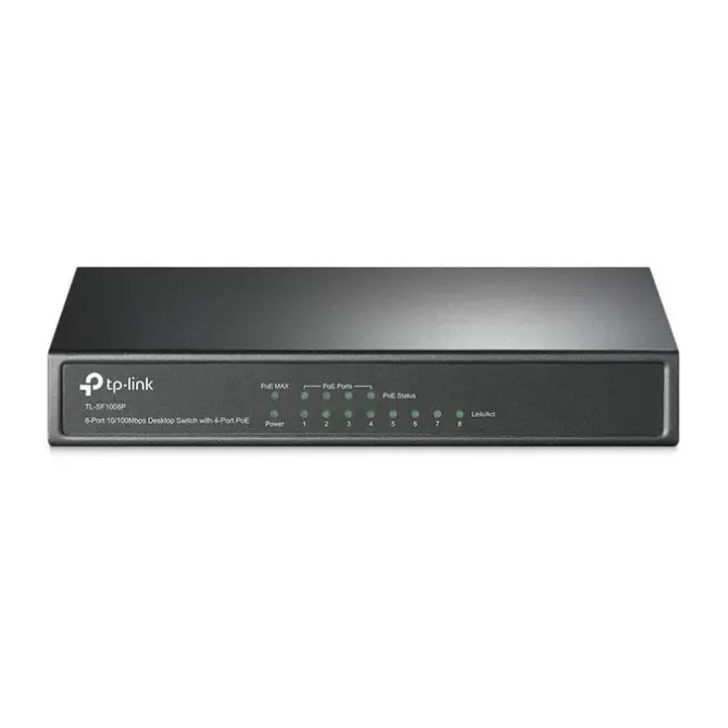 TP-LINK SWITCH POE DE SOBREMESA CON 8 PUERTOS A 10/100 MBPS