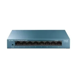 TP-LINK SWITCH SOBREMESA 8 PUERTOS 10/100/1000MBPS - CARCASA DE METAL - TECNOLOGIA VERDE - PLUG & PLAY - COLOR GRIS