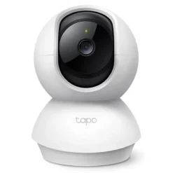 TP-LINK TAPO TC71 CAMARA DE VIGILANCIA 2K WI-FI - ROTACION 360º - VISION NOCTURNA - DETECCION DE MOVIMIENTO Y NOTIFICACIONES - ALARMA DE LUZ Y SONIDO - AUDIO BIDIRECCIONAL
